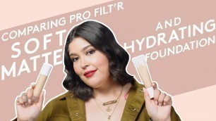 'COMPARING PRO FILT\'R SOFT MATTE AND HYDRATING FOUNDATION | FENTY BEAUTY'