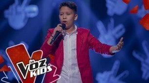 'Joseph Mael canta Hoy Tengo Ganas de Ti – Audiciones a Ciegas | La Voz Kids Colombia 2019'