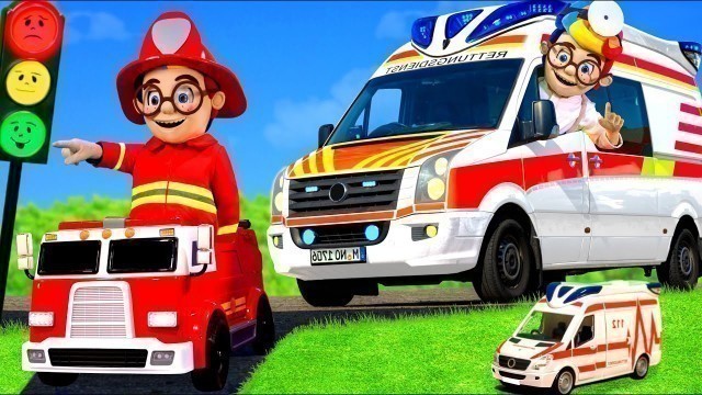 'Kids Play with a Real Ambulance and other Vehicles'