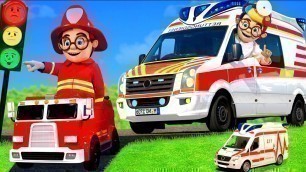 'Kids Play with a Real Ambulance and other Vehicles'