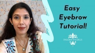 'Easy Eyebrow Tutorial! How eyebrows change your entire makeup look!'