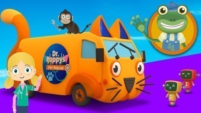 'Andy The Animal Ambulance Visits Gecko\'s Garage | Trucks For Kids'