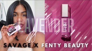 '*NEW* LAVENDER SAVAGE FENTY BEAUTY GLOSS BOMB HEAT'