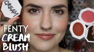 'NEW Fenty Beauty Cheeks Out Freestyle Cream Blush | Cheek Swatches + Review'