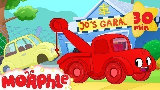 'Morphle The Tow Truck! Tow Truck Video For Kids. (+Ambulance, police car, fire truck, garbage truck)'