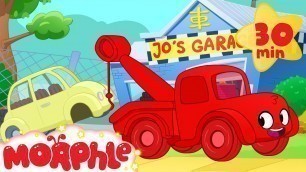 'Morphle The Tow Truck! Tow Truck Video For Kids. (+Ambulance, police car, fire truck, garbage truck)'