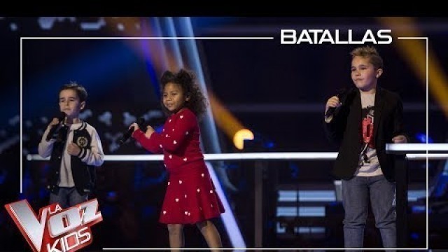 'Daniel, Yolaini y Abel cantan \'El mejor momento\' | Batallas | La Voz Kids Antena 3 2019'