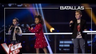 'Daniel, Yolaini y Abel cantan \'El mejor momento\' | Batallas | La Voz Kids Antena 3 2019'