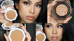 'Fenty Beauty Sun Stalk’r Instant Warmth Bronzer I$LAND TING Quick Review & Tutorial'