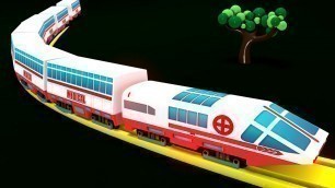 'Ambulance Toy - Cartoon Train - Cartoon Kids Videos for Kids Toy Factory Trains'