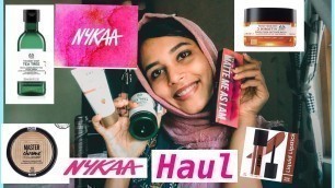 'NYKAA haul || skincare products and cosmetics haul || sanasinan #bodyshop#colorbar#nykaa'