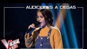 'Rocío Carrasco canta \'Válgame Dios\' | Audiciones a ciegas | La Voz Kids Antena 3 2019'