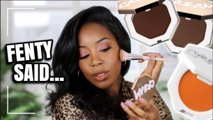 'NEW FENTY BEAUTY CREAM BRONZER AND CREAM BLUSHES (ALL 10 SHADES) TESTED | Andrea Renee'