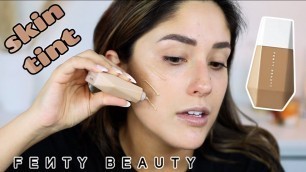 'NEW FENTY BEAUTY EAZE DROP BLURRING SKIN TINT | 10 HOUR TEST WEAR | I\'M SHOOK!'