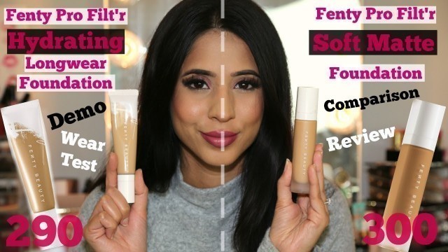 'Fenty Beauty Pro Filt\'r Hydrating Foundation 290 | Demo, Wear Test | Oily/combination skin| MAC NC40'