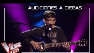 'Salvador Bermúdez canta \'Al alba\' | Audiciones a ciegas | La Voz Kids Antena 3 2019'