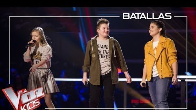 'Aiert, Isabel y Carmen cantan \'Contamíname\' | Batallas | La Voz Kids Antena 3 2019'