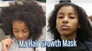 'I’m Using My “MA” HAIR GROWTH MASK & Also FIXING A BOTCHED HAIR CUT'