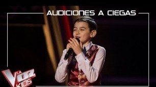 'Román Suárez canta \'Campanera\' | Audiciones a ciegas | La Voz Kids Antena 3 2019'