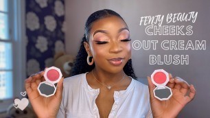 'NEW FENTY BEAUTY CHEEKS OUT FREESTYLE CREAM BLUSH ON DARKSKIN || SUMMERTIME WINE + STRAWBERRY DRIP'