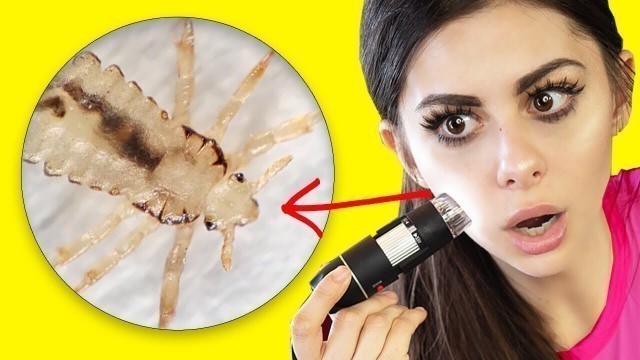 'MAKEUP VS NO MAKEUP Under a Microscope ! (shocking)'