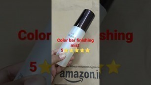 'UNBOXING/#AMAZON/colour bar finishing mist #review #btsarmy'