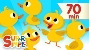 'Five Little Ducks + More | Kids Songs and Nursery Rhymes | Super Simple Songs'