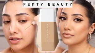 'FENTY BEAUTY EAZE DROPS BLURRING SKIN TINT REVIEW & WEAR TEST |AnchalMUA'