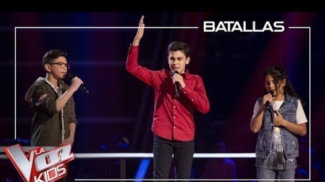 'Hugo, Juan Miguel y Salva cantan \'Amiga mía\' | Batallas | La Voz Kids Antena 3 2019'