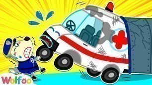 'Wolfoo Saves Ambulance - Pretend Play Police with Vehicle Toy | Wolfoo Family Kids Cartoon'