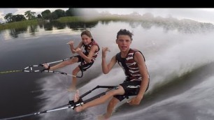 '11 Year Olds Water Ski with Bare Feet'