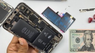 'iPhone X Battery Replacement with battery health 100%'