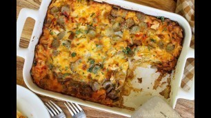 'Make Ahead Bagel Breakfast Casserole'