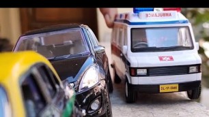 'Side Plz Its Emergency | Miniature Ambulance RESCUE MISSION | Ambulance Toy Car Playtime'