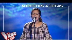 'Victoria Herraiz canta \'Don\'t rain on my parade\' | Audiciones a ciegas | La Voz Kids Antena 3 2019'