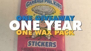 '1985 Garbage Pail Kids OS1 Wax Pack Opening'