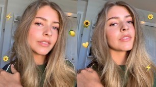 'easy & glowy summer makeup look'