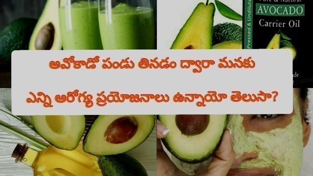 '#avocadobenfits# అవోకాడో పండు యొక్క ఆరోగ్య ప్రయోజనాలు/Avocado health benefits /Trendy culture/telugu'