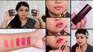 'Colorbar Mini Matte Touch Lipstick Review & Swatches| Colorbar Mini Collection| Colorbar Cuties'