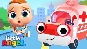 'Ambulance Rescue Team | Little Angel Nursery Rhymes and Kids Songs'