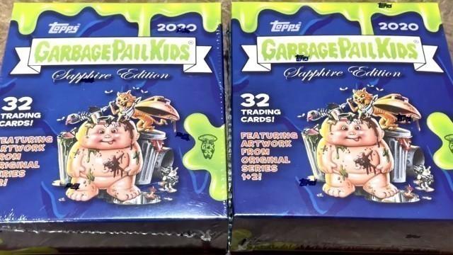 '$350 GARBAGE PAIL KIDS CARD PULLED!  2020 GARBAGE PAIL KIDS SAPPHIRE BOX OPENING!'