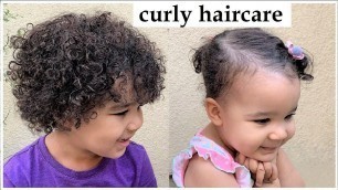 'CURLY TODDLER HAIRCARE Routine | Mixed Kids'