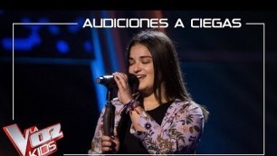 'Paola Casas canta \'Si tú me miras\' | Audiciones a ciegas | La Voz Kids Antena 3 2019'