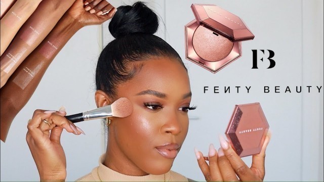 '*NEW* FENTY BEAUTY DIAMOND BOMB ROSE RAVE REVIEW |SANNY BEAUTY'