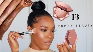 '*NEW* FENTY BEAUTY DIAMOND BOMB ROSE RAVE REVIEW |SANNY BEAUTY'