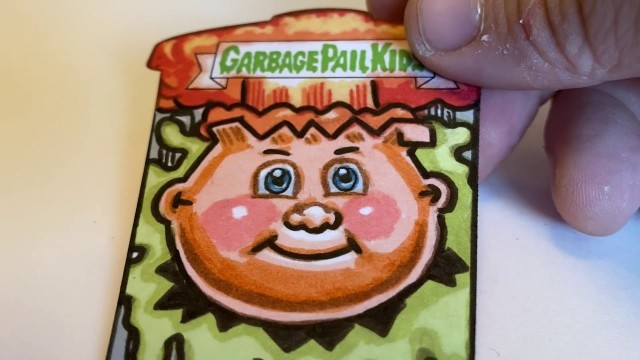 '2021 Topps Garbage Pail Kids Food Fight Sketch Card Inserts Drawn by Artist Victor Moreno'