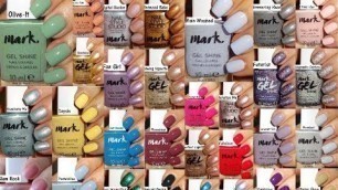 'Avon Mark Nail Enamels - 38 swatches'