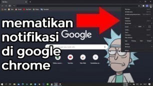 'Cara Mematikan Notifikasi POP-UP Browser Google Chrome'