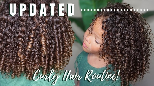 '[UPDATED] CURLY HAIR ROUTINE! TYPE 3B CURLS | KID FRIENDLY!'