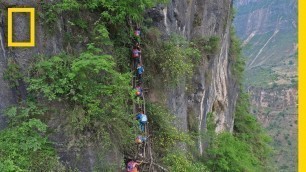 'Would You Send Your Kid on a Deadly Climb to School? Here, It Happens | National Geographic'